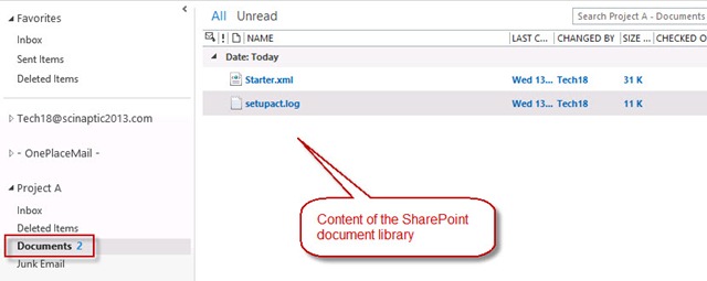 outlook-2013-viewing-sharepoint-document-library-content