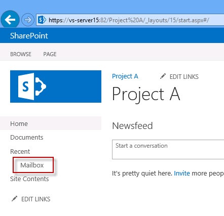 sharepoint-site-mailbox-quick-launch