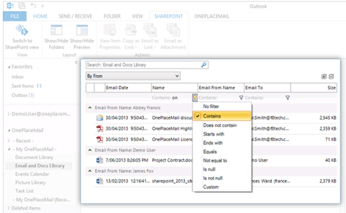 sharepoint-views-outlook-fast-filtering-sorting-of-items-cameron-dwyer-oneplacemail
