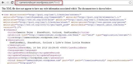 04-Get-SharePoint-Top-50-Blog-Site-Content-Free-Get-RSS-Feed-URL-Cameron-Dwyer