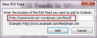 05-Get-SharePoint-Top-50-Blog-Site-Content-Free-Add-RSS-Feed-URL-to-Outlook-Cameron-Dwyer