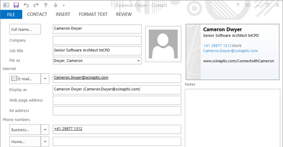 office-lense-scan-business-cards-cameron-dwyer-03-create-new-outlook-contact-from-business-card