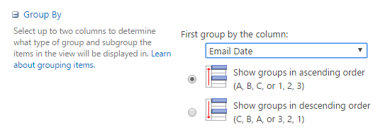 sharepoint-views-date-group-by-cameron-dwyer-03-group-by-email-date