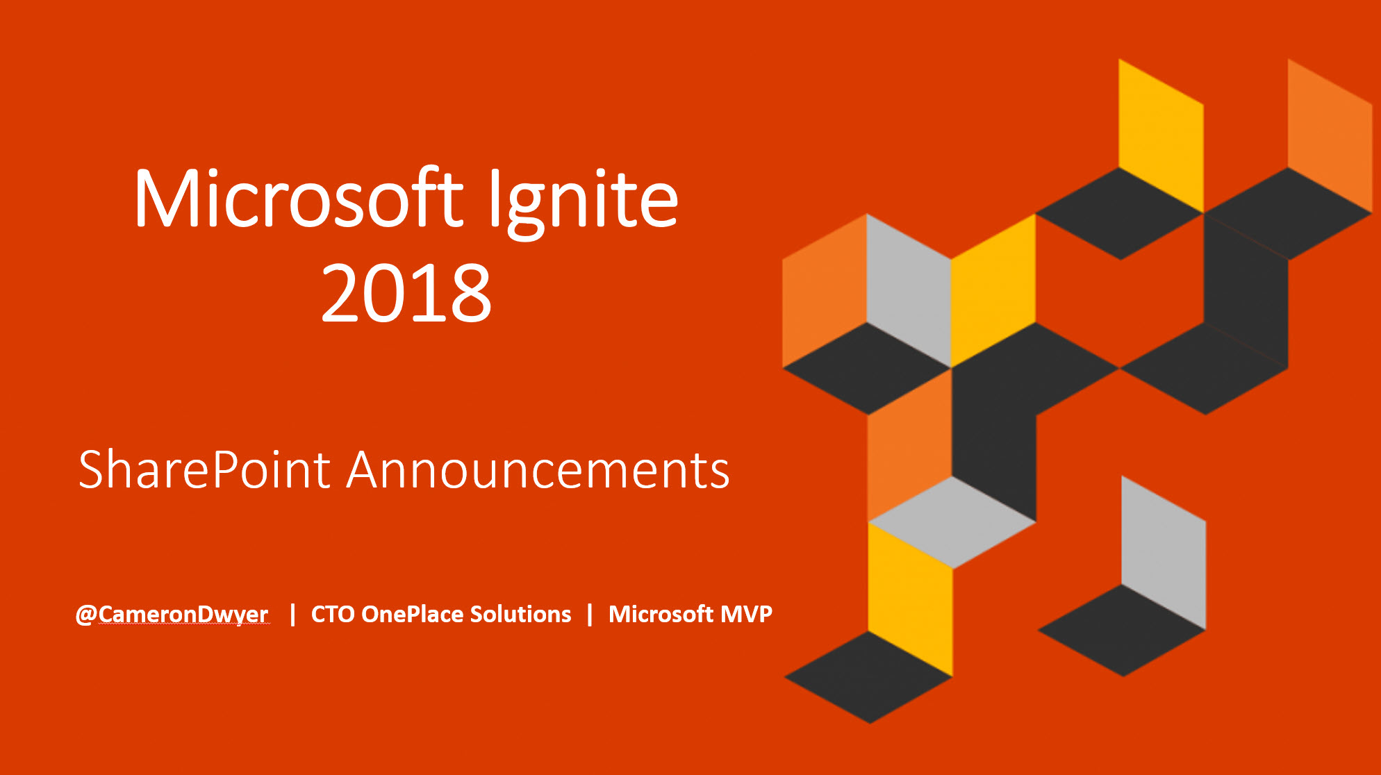 SharePoint Announcements from Microsoft Ignite 2018 – User Group ...