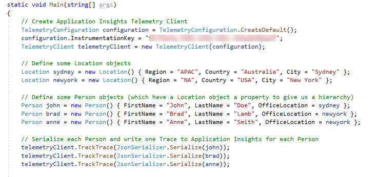 How to report on serialized JSON object data in Application Insights ...