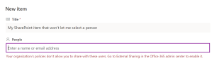 Problems Restricting SharePoint People Column to a Specific Group ...