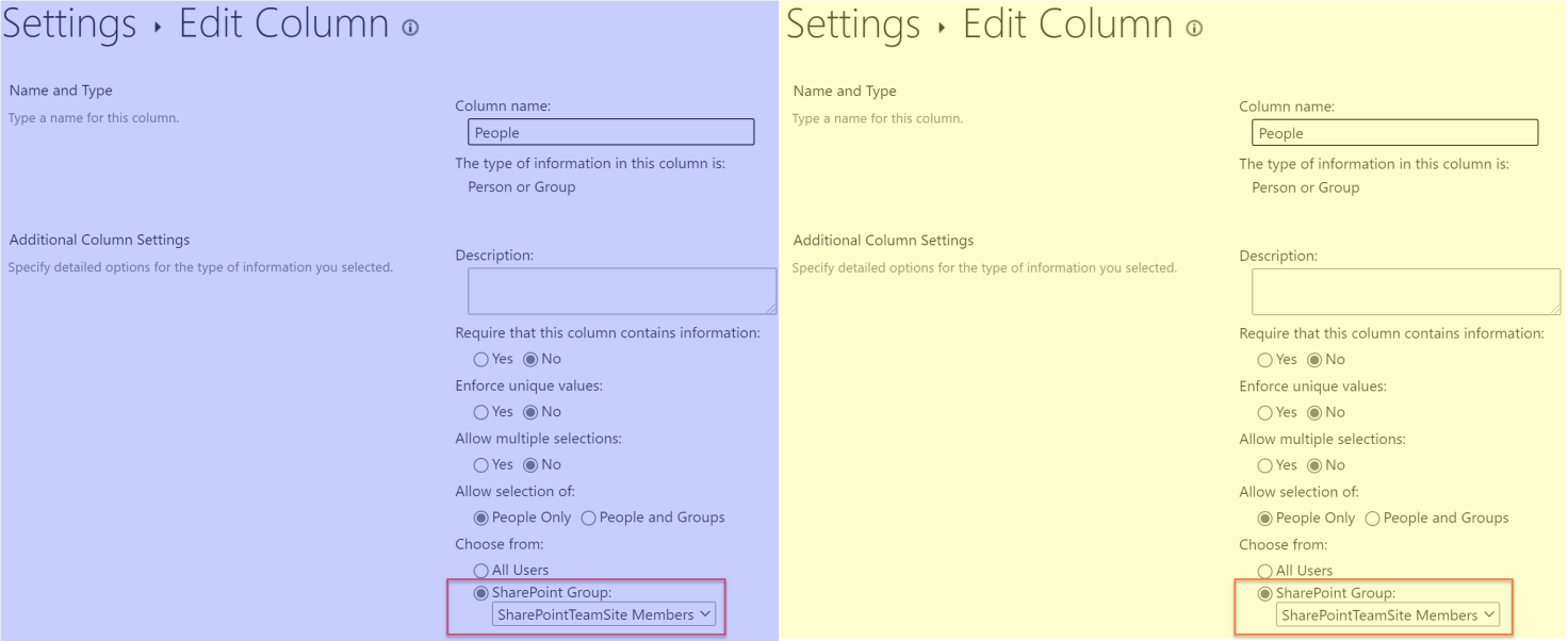 Problems Restricting SharePoint People Column to a Specific Group ...