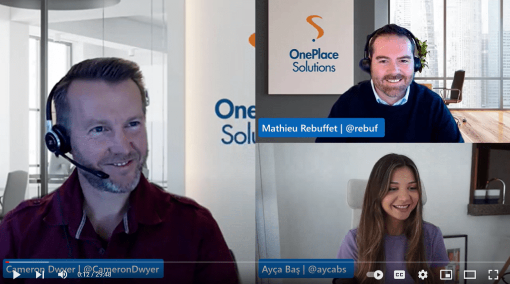 Recording of interview with Cameron Dwyer and Mathieu Rebuffet from Microsoft Learn from the Community series